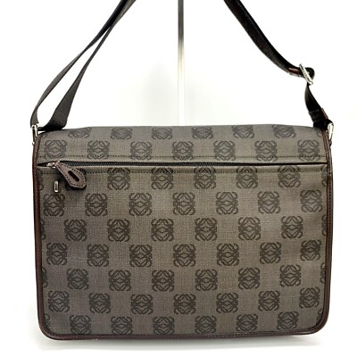 LOEWE Canvas Leather Shoulder Bag