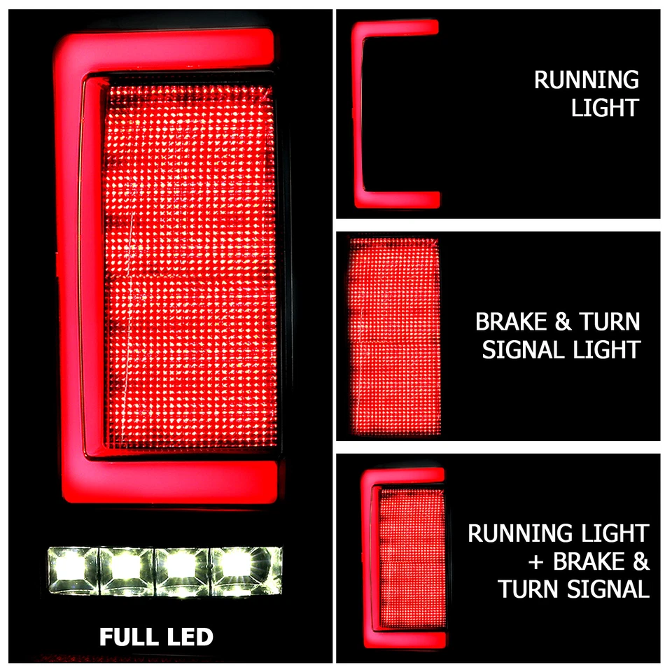 Luces traseras LED lámpara de freno secuencial para Toyota Tacoma 2016-2023 humo Foto 4 de 4