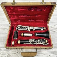 Vintage L on Durant B Low Pitch Clarinet Paris France AS IS Needs Repair /cb