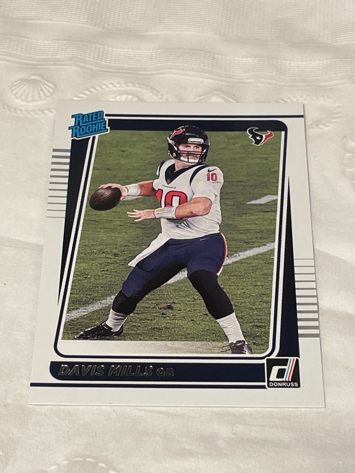 ⭐🏈Davis Mills Houston Texans 2021 Donruss Rated Rookie Base Card RC