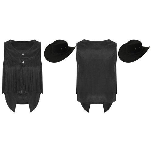 Womens Fringe Vest Hippie Waistcoat Concert Tassel Outfits Coat Vintage Jacket - Picture 47 of 67