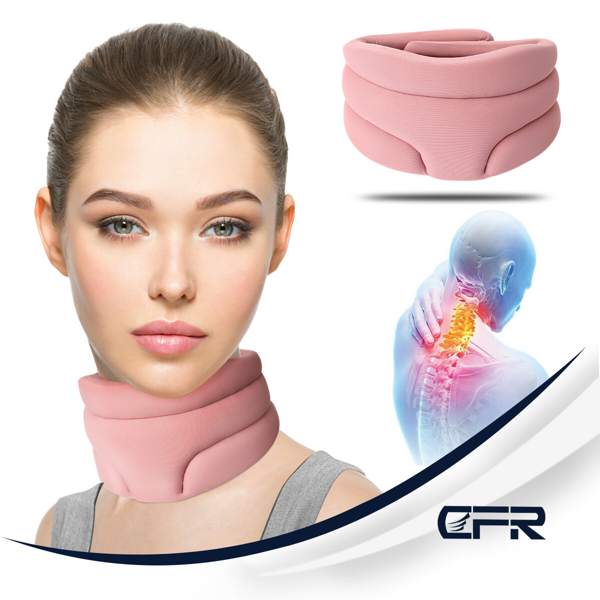 Nackenstütze Nackenschmerzen Unterstützung Weich Schlaf Halskrause Schlafen