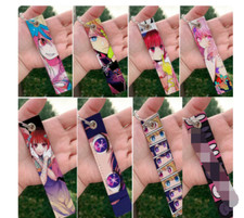 Lot 12pcs anime Oshi no ko mix Lanyard Mobile Phone ID Card KeyChain Holder gift
