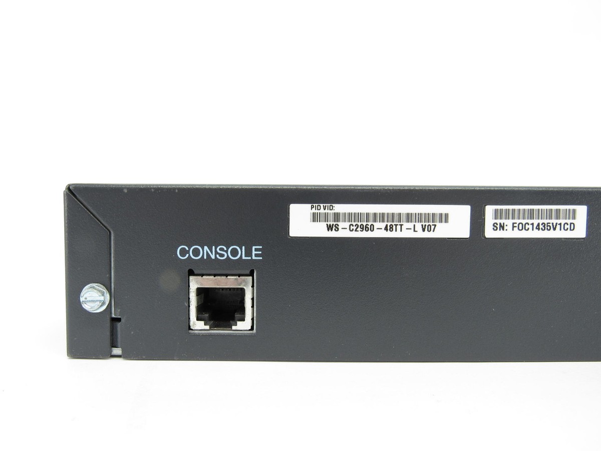 Cisco Catalyst WS-C2960-48TT-L V07 48 Port 2x 1GbE Uplinks Fast