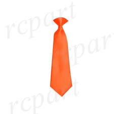 New Kid's Boy's clip on pre tied Necktie US Size wedding party formal Orange