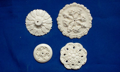 dollshouse decorative ceiling roses 1/12 scale miniature beautifully detailed