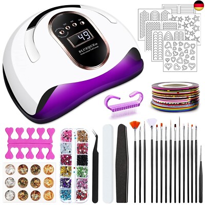 JOTOL 168W Nageltrockner,Lampe für Gelnägel mit 4 Timern,Intelligenter S