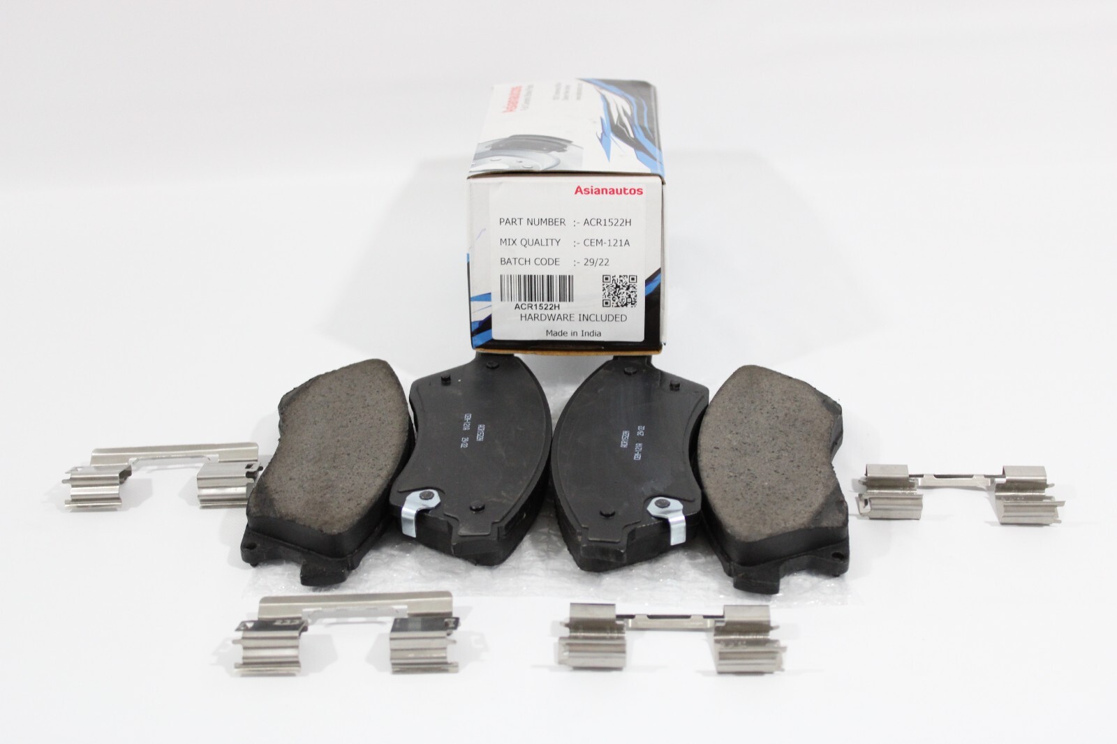Asianautos Full Ceramic Front Brake Pads With Hardware For Chevrolet