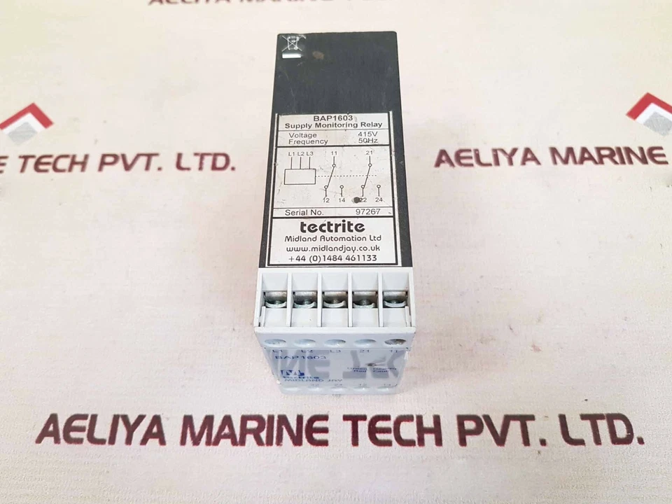 Tectrite Midland JAY BAP1603 Supply Monitoring Relay - Image 4 of 4