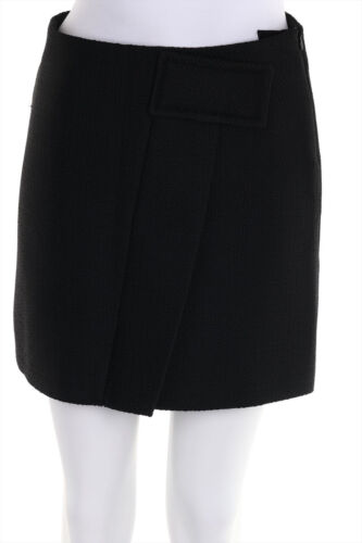 CLAUDIE PIERLOT Skirt Wrap Effect Slit D 36 black NEW - Bild 1 von 4