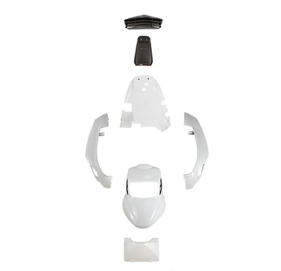 Kit carrosserie BCD blanc 6 pièces pour relooker votre scooter Booster et rouler en ville