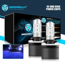 IRONWALLS 880 LED Fog Driving Light Bulb 8000K Ultra Blue High Power 890 892 893