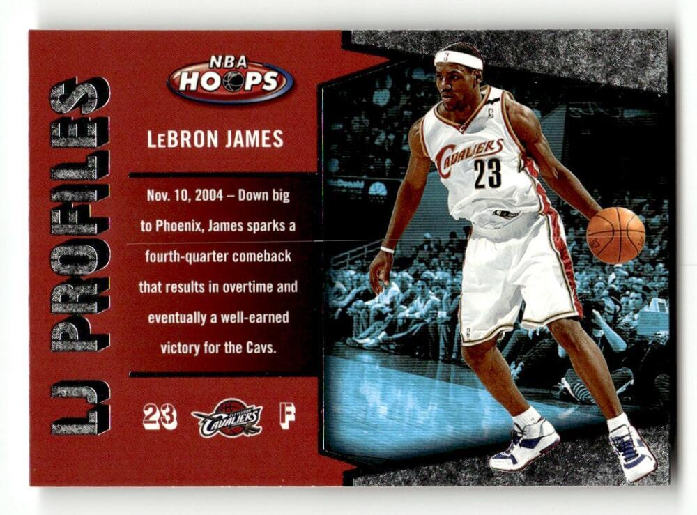 2005-06 Hoops LJ Profiles #LBJ-3 LeBron James Cleveland Cavaliers