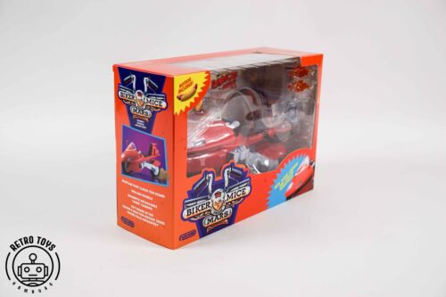 BIKER MICE FROM MARS 3 FIGURES + BIKES FULL SET THROTTLE VINNIE MODO Nacelle NEU - Bild 23 von 23
