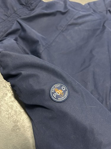 Polo Ralph Lauren Down Parka Jacket Coat Navy Faux Fur Hood Trim Big Boy’s XL - Picture 8 of 9