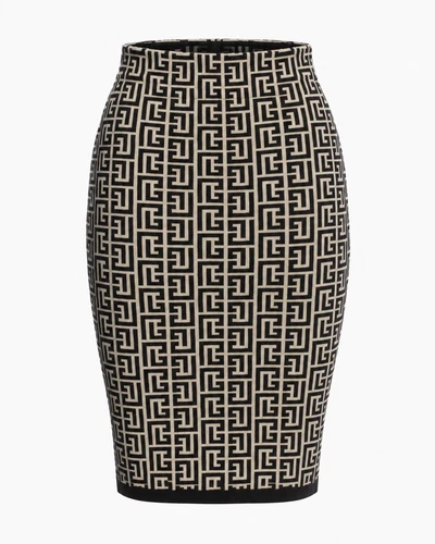 Balmain Wool Knee-Length Mini Skirt - product listing photo