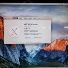 Apple A1276 MacBook Pro i7-2720QM  4 GB RAM 500 GB HDD Mac OS X 10.11El Capitan