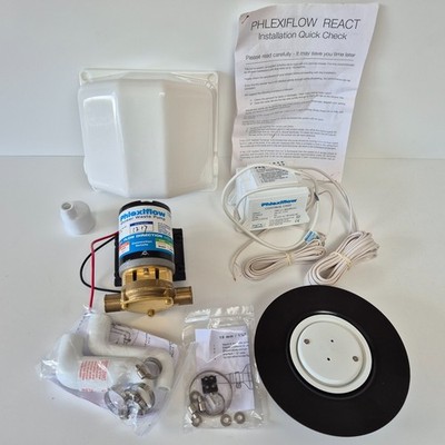 N&C Phlexicare Phlexiflow React Nassboden Dusche Ablaufpumpe Set
