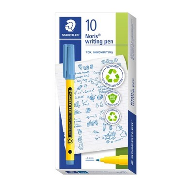 Noris Writing Pen Delft Blue Fineliners 10 PCS Box Art Supply Sketching