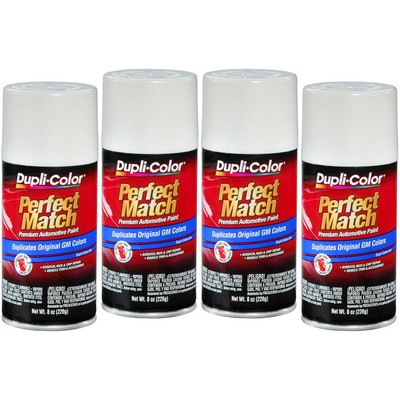 Duplicolor BGM0434 (4-Pack) Perfect Match Aerosol Paint GM WA8624, Olympic White
