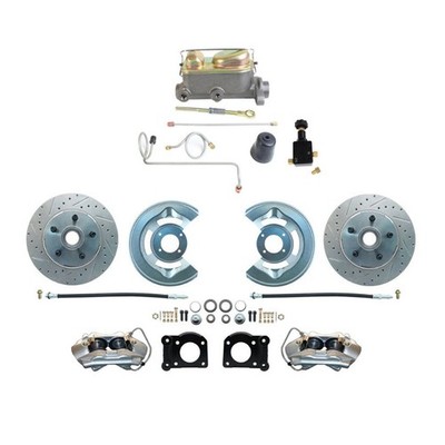 Plain Front Disc Brake Conversion Kit Mustang V6/ Drum V8 67-73 W/ Non-Power ...