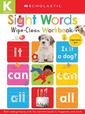 Sight Words: Scholastic Early Learners Wipe-Clean Workbook 