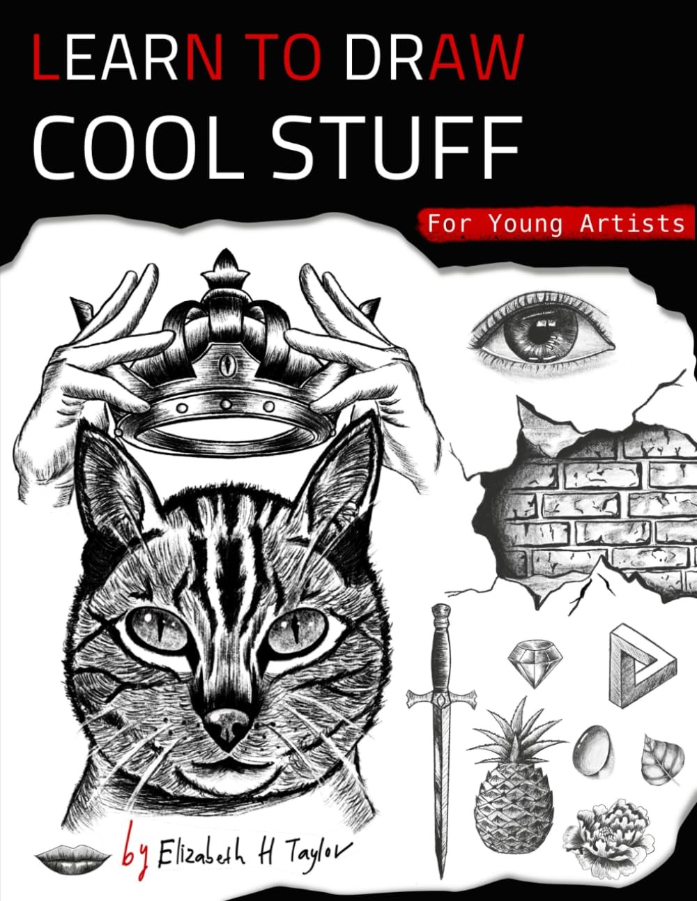 Learn To Draw Cool Stuff For Young Artists: A Drawing Gift With Fun, Easy...