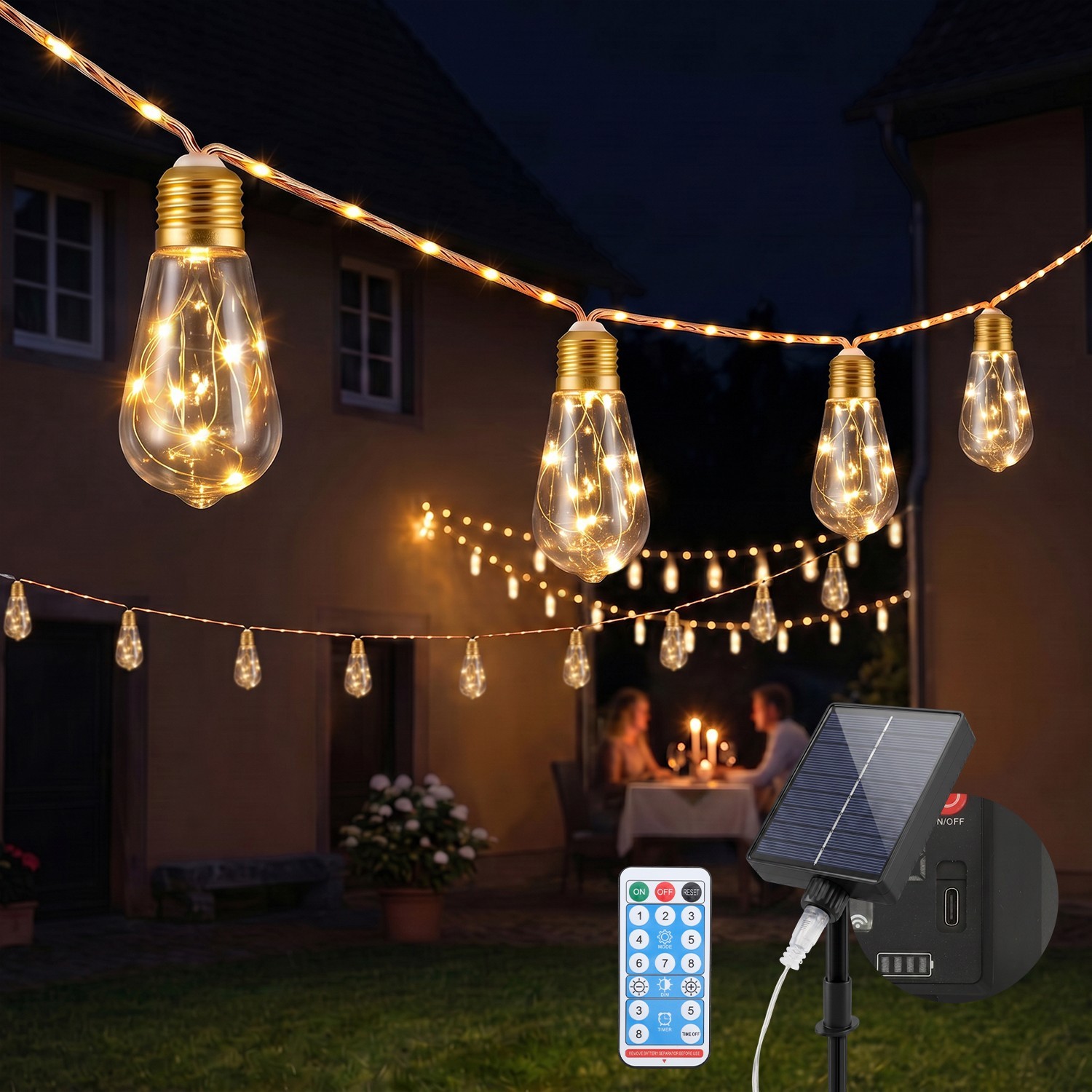Warmweißer Tropfen