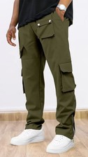 Men Casual Cargo Pants Workout Baggy Sweatpant Long Trousers