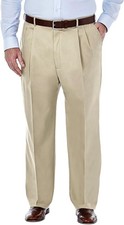 Haggar Men's Premium Big/Tall Classic Fit Expandable Waist Pants - Choose Size