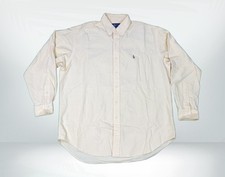 Vintage Ralph Lauren Blake Button Down Shirt Yellow Large Pony