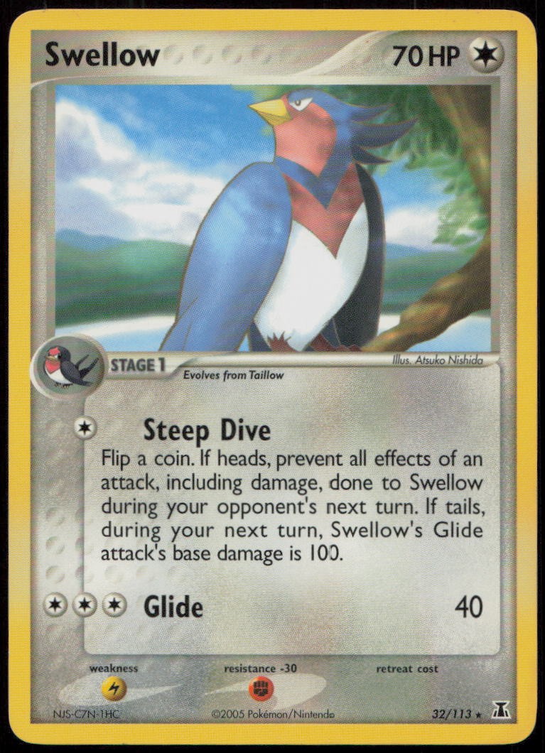 Swellow 32/113 MP Delta Species Rare Pokemon