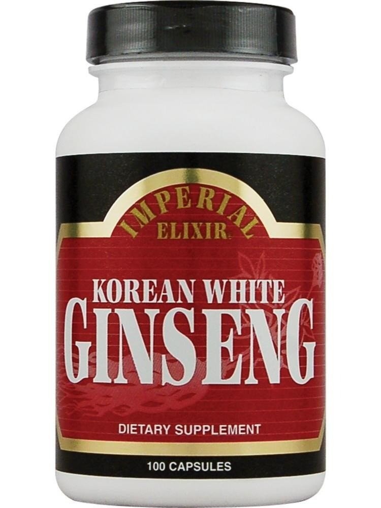 Imperial Elixir Ginseng Company Корейский белый женьшень 100 капсул 5190₽