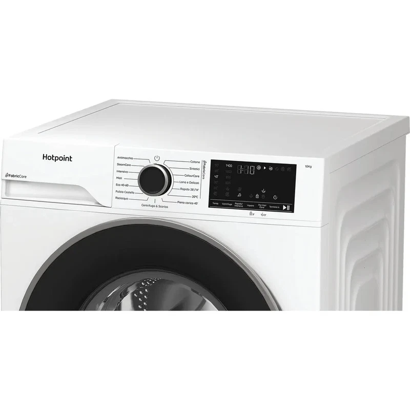 Lavatrice HOTPOINT 10 KG Bianco 1400 Giri Classe A Programma Rapido 30 minuti, fotografia 6 di 8