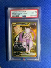 2025 Pokémon Dri En Rocket’s MewTwo ex Hyper Rare #240 PSA 10 GEM MT