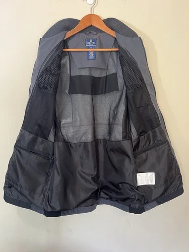 Beretta Bisley Waterproof Shooting Jacket Men's Size Medium Grey Black EUC image 7