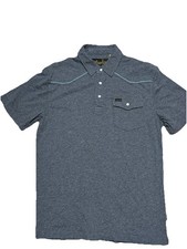 Howler Bros Shirt Mens Small Heather Blue Ranchero Western Pearl Snap Cowboy