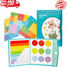 Magnetic Fractions Demonstration Book 102-Piece Set of Magnetic Fraction Tiles