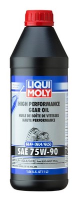 LIQUI MOLY 1L High Performance Gear Oil SAE 75W90 - Fully Synthetic Transmission