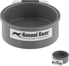 Dog Crate Water Bowl No Spill 20oz Food-Grade Polypropylene Feeder Secure Crate