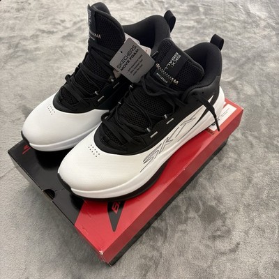 Skechers SKX Basketball Sneakers Men's 11 League Shoes White Black Athletic
