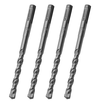 2Pcs 3/8'' Diameter Rotary Hammer Drill Bits SDS Plus 6'' Long for Concrete