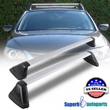 Fits 2008-2014 Impreza Wrx Black Aluminum Baggage Cargo Rail Cross Bar Roof Rack