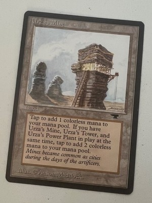 Magic the Gathering MTG Antiquities Urza's Mine (TOWER) NM  (Beta Bob)