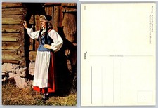 Norway Bunad  sterdal National Costume Vintage Postcard Mittel Folk Dress 1049