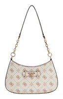 Guess Carrie Logo Top Zip Shoulder Bag Schultertasche Tasche Vanilla Logo Neu