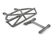 TRA5836 BUMPER, REAR/ BUMPER MOUNT, REAR BLACK