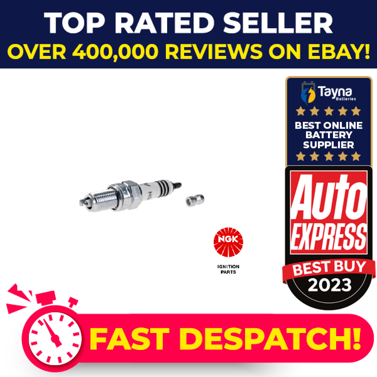 Spark Plugs Set 4x fits CHEVROLET SPARK M300 1.2 2010 on NGK Quality Guaranteed