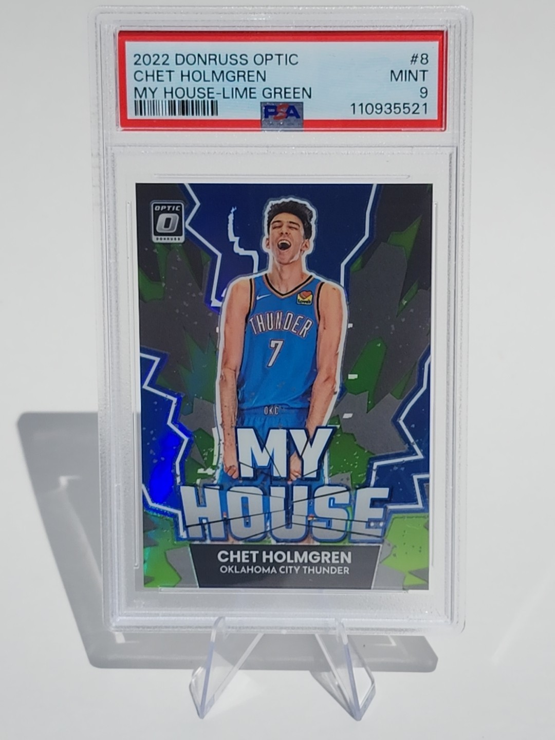 2022-23 Donruss Optic - My House #8 Chet Holmgren (RC) Lime Green Prizm /149 SP