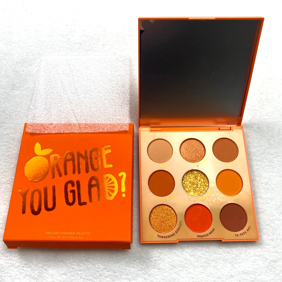 Colourpop Orange You Glad? Pressed Powder 9 Pan Eyeshadow Palette 0.3oz with Box - Image 3 of 4